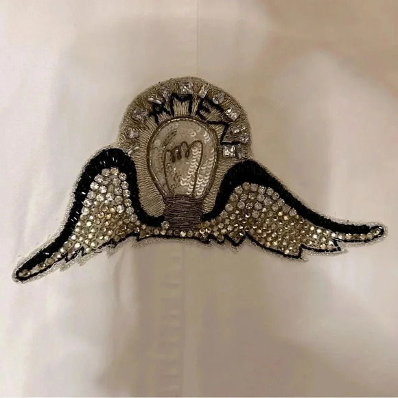 Amen Embellished Trench Coat - Italian Celebrity Favorite! NWT - Picture 5 of 12